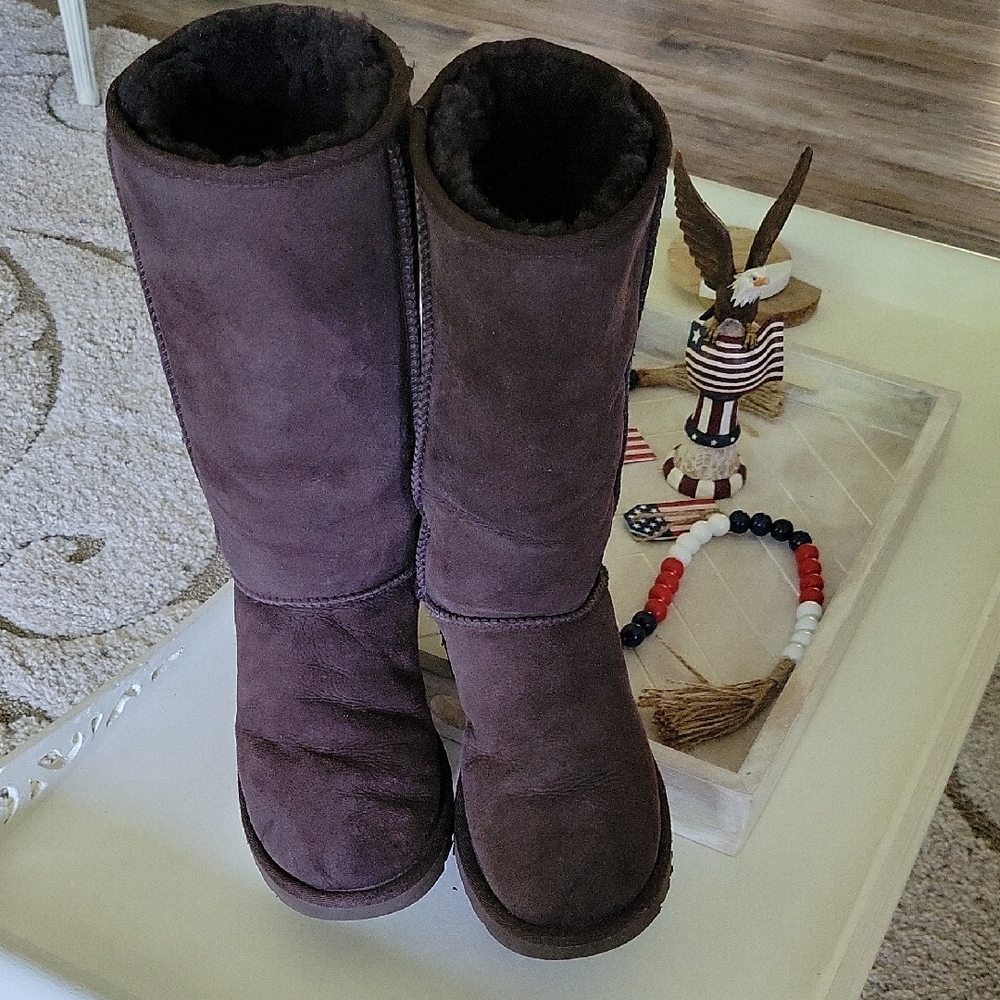 UGG Cozy Brown Boots sz 8